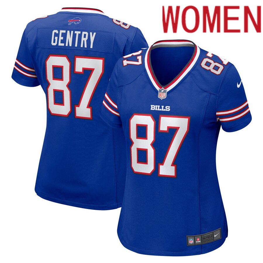 Women Buffalo Bills #87 Tanner Gentry Nike Royal Game NFL Jersey